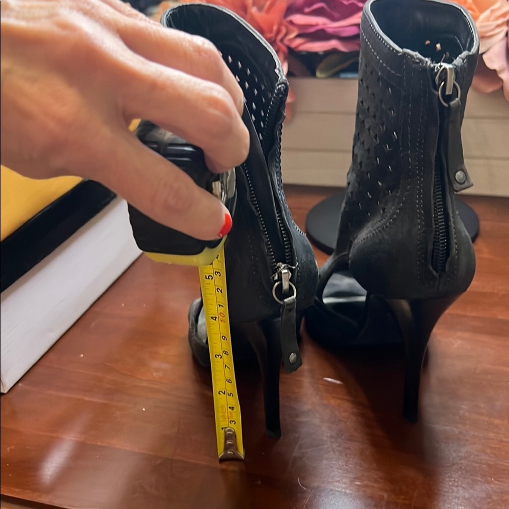 Guess by Marciano Black Cutout Heeled Boots - Picture 5 of 6